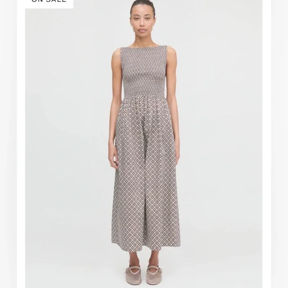 Hill House | Dresses | Hill House Home Cosima Nap Dress Chocolate Circular  Lattice Brown Cotton Midi | Poshmark